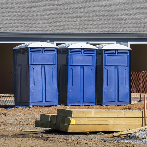 how often are the porta potties cleaned and serviced during a rental period in Walterville Oregon